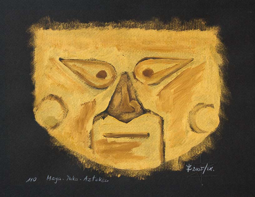 110 Maya Goldkopf /Maske